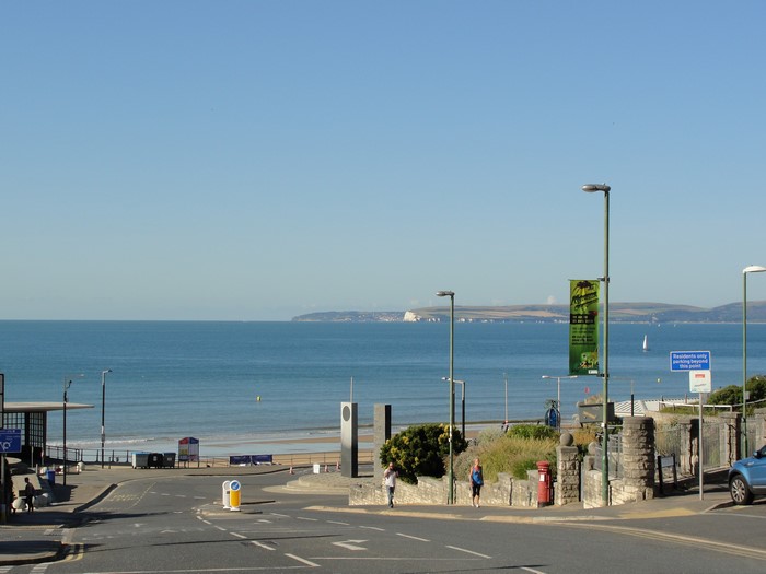 Sea and Coastline in Bournemouth, England