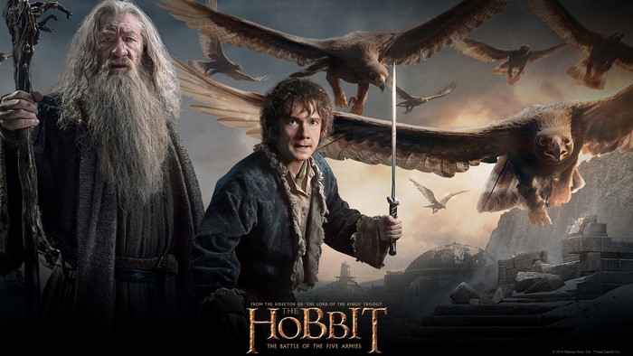 Gandalf and Bilbo from The Hobbit: The Battle of the Five Armies