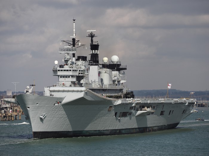 4K HMS Illustrious Aircraft Carrier Ship