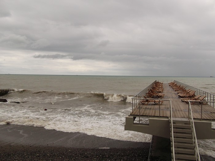 4K Khosta Sea Waves Sochi Russia