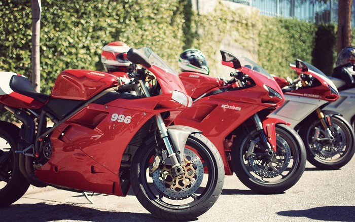 Three Ducati Sportbikes: 996 and 1098