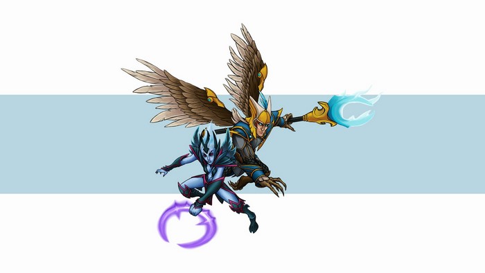 Vengeful Spirit and Skywrath Mage from Dota 2