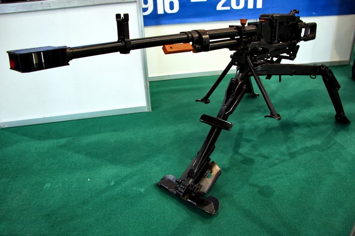 PKM machine gun on a tripod