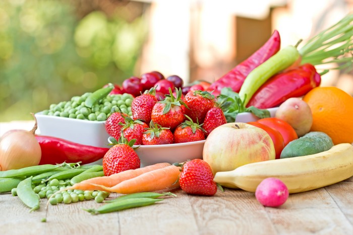 Assortment of Fresh Fruits and Vegetables