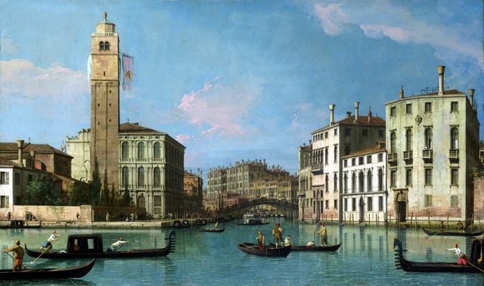 Canaletto's Entrance to the Cannaregio in Venice