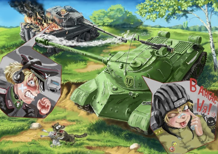 IS-3 vs Tiger tanks in World of Tanks