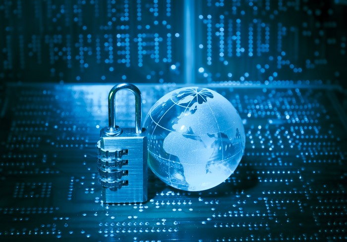 Combination lock and globe on circuit board