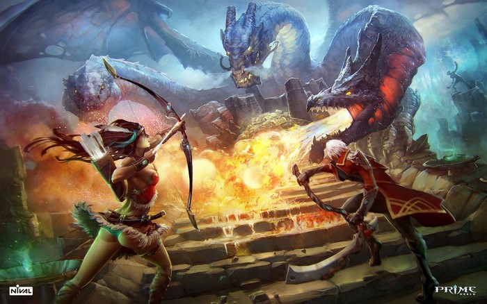 Prime World Archers Battle Dragons