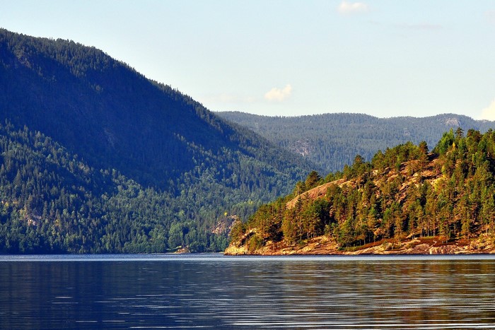 Lake and mountains in Norway