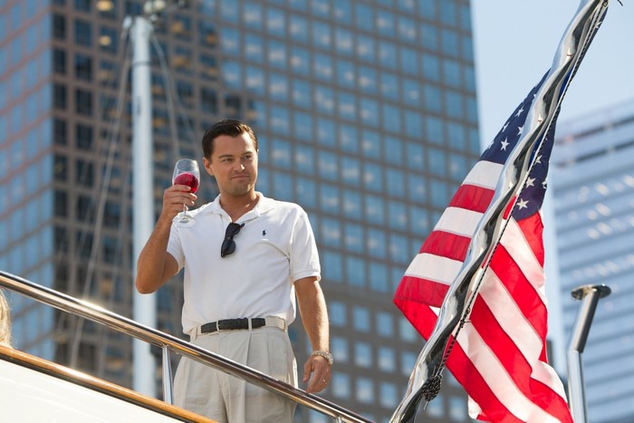 Leonardo DiCaprio in The Wolf of Wall Street
