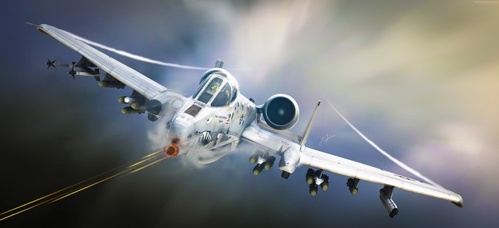 4K A-10 Thunderbolt II Attack Aircraft