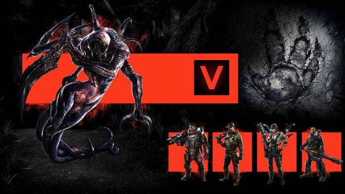 Monster and Hunters from Evolve