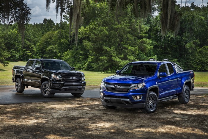 Two Chevrolet Colorado Trucks