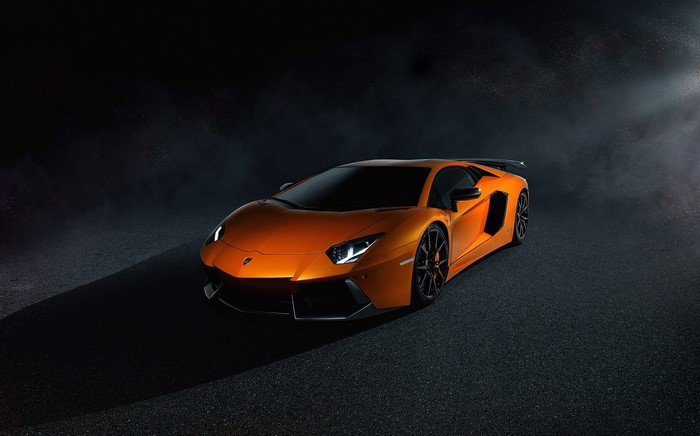 Orange Lamborghini Aventador LP700-4