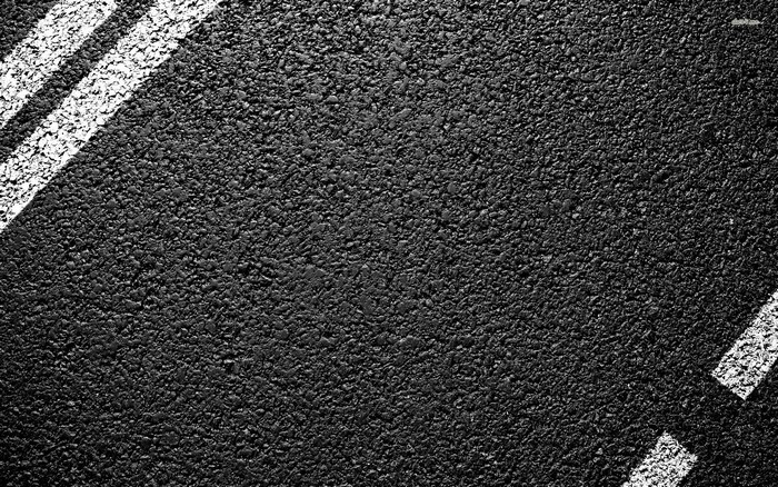 Asphalt texture with white lines