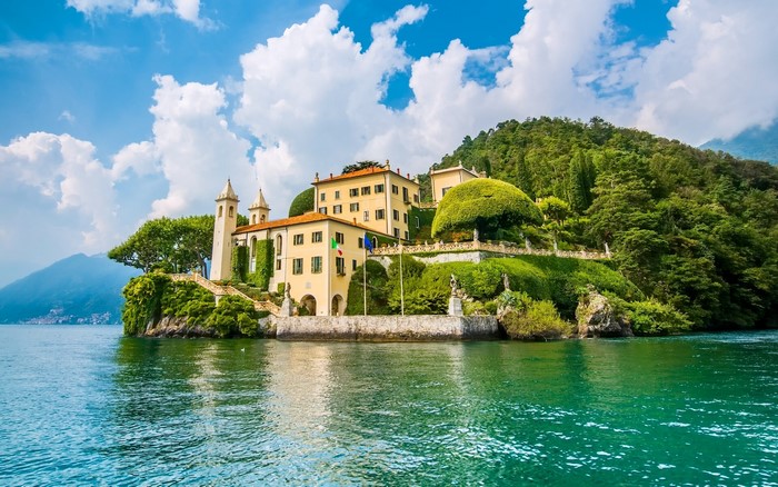 Villa del Balbianello on Lake Como, Italy