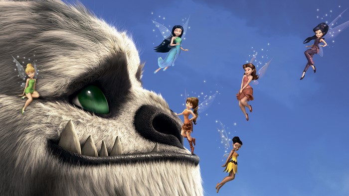 Fairies and a large creature from Legend of the NeverBeast