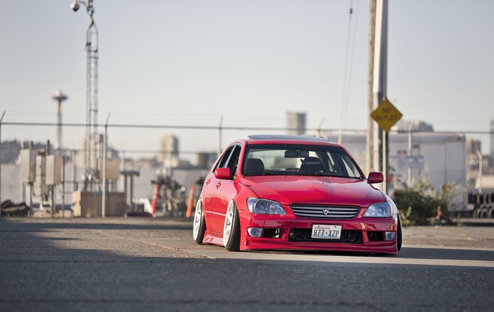 Red Lexus IS200