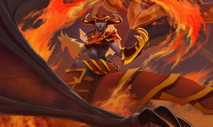 Shyvana the Half-Dragon from League of Legends