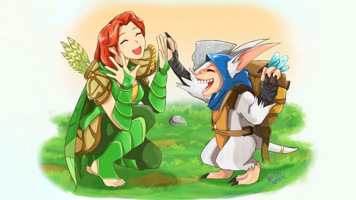 Windrunner and Meepo from DOTA 2