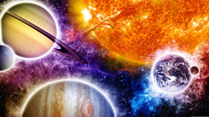 4K Planets, Nebulae, Stars, Earth, Sun