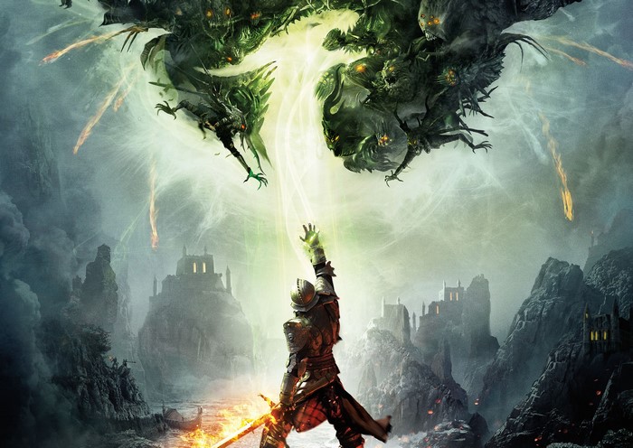 Dragon Age: Inquisition Knight fighting monsters