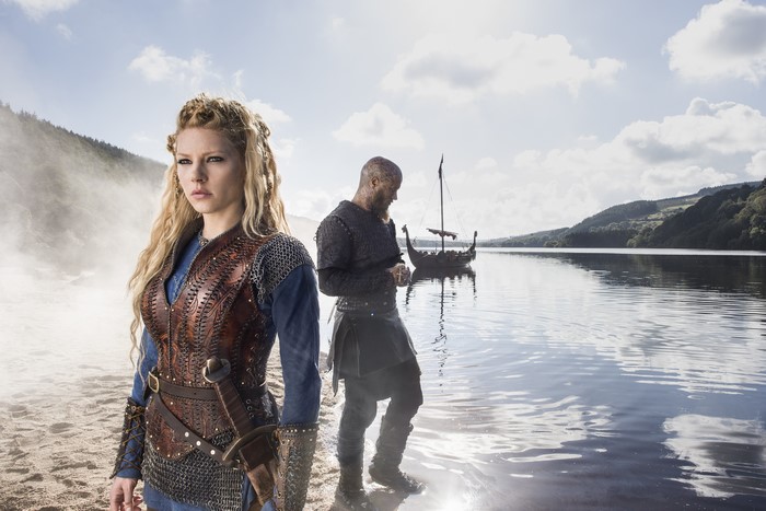 Lagertha and Ragnar from Vikings