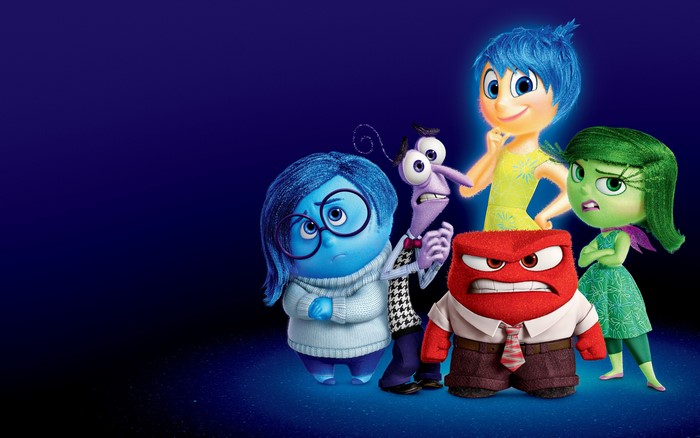 Sadness, Fear, Joy, Anger, and Disgust from Inside Out