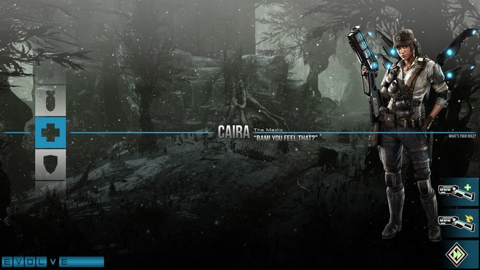 Caira from Evolve