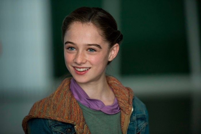 Raffey Cassidy Smiling in Casual Outfit 4K