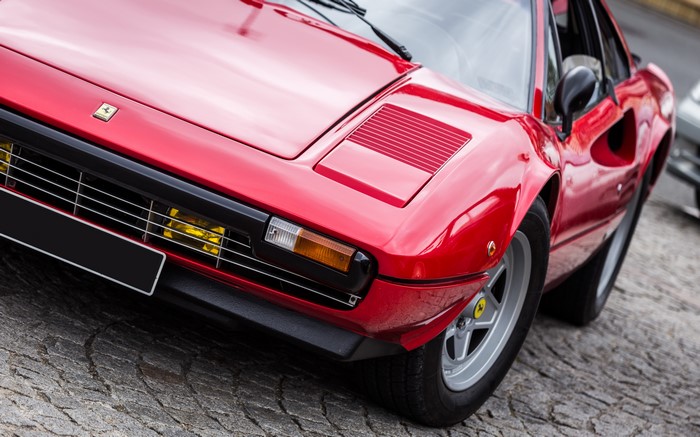 Red Ferrari 308 GTB Front View