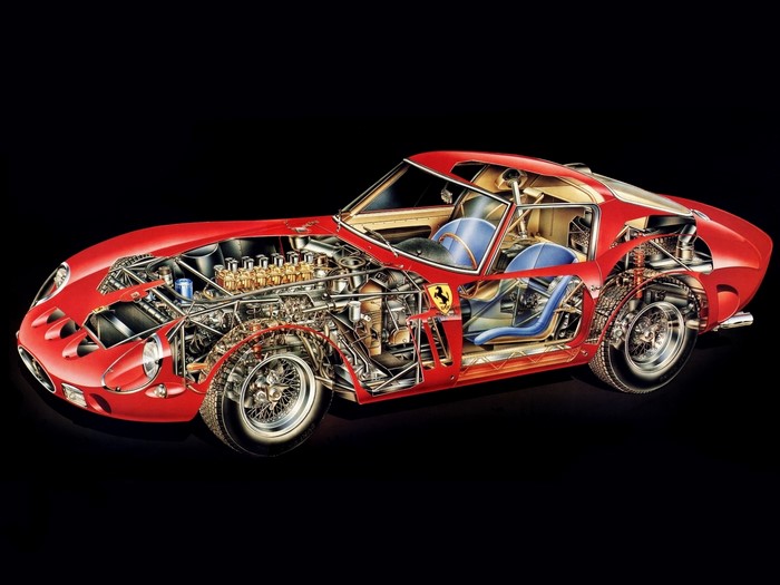 1962 Ferrari 250 GTO Cutaway