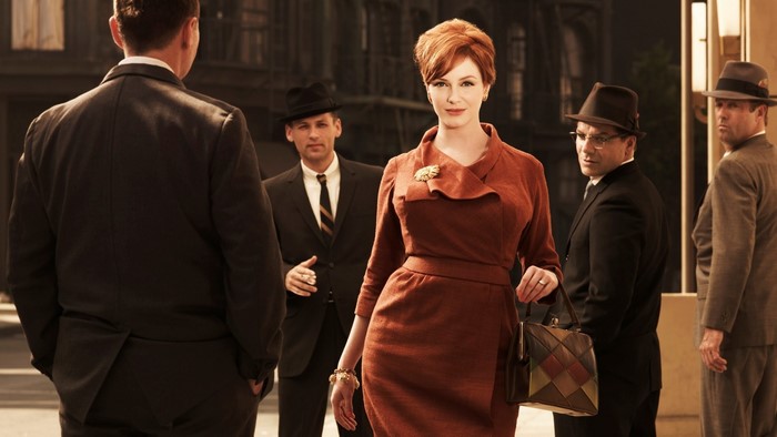 Joan Harris from Mad Men with men