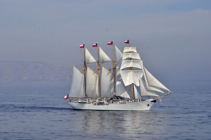 Esmeralda BE-43 Sailing Ship at Sea