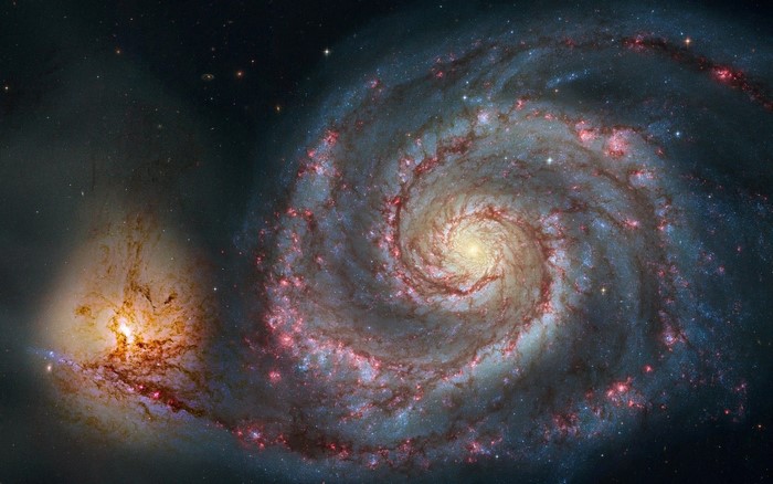 Whirlpool Galaxy and companion galaxy