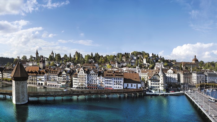 Lucerne, Switzerland: River, Bridges, and Old Town
