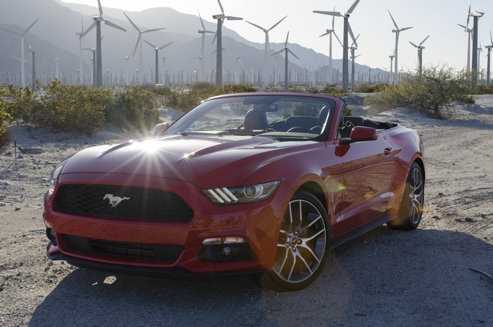 4K Red 2014 Ford Mustang Convertible