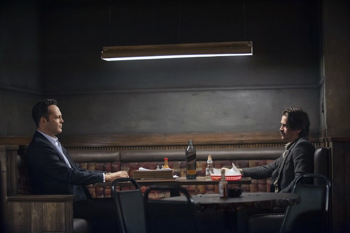 Vince Vaughn and Colin Farrell in True Detective
