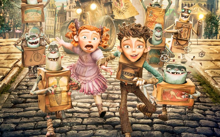 The Boxtrolls characters in a street scene