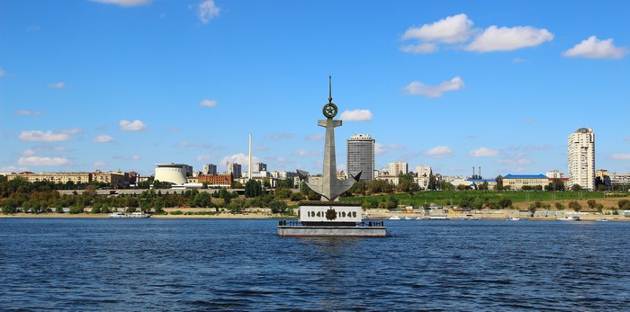 Monument to Fallen River Workers on Volga, Volgograd