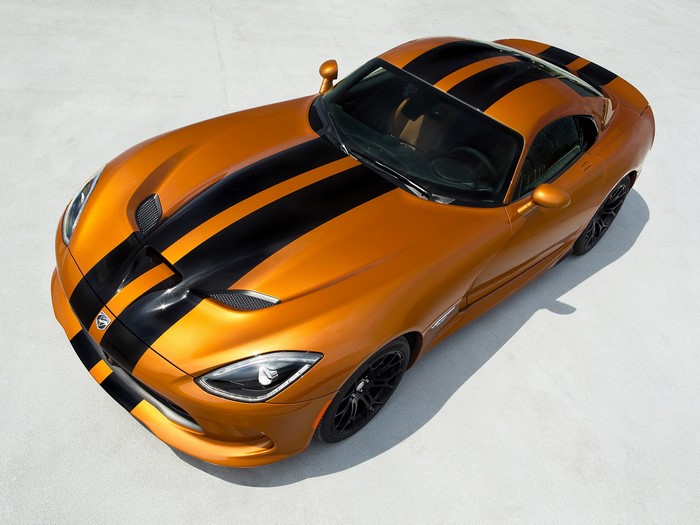 2015 Dodge Viper GTC with Orange Metallic Stripes