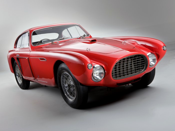 Red 1952 Ferrari 340 Mexico Berlinetta
