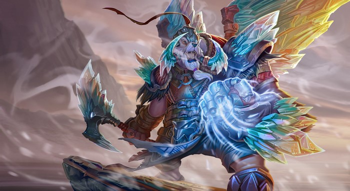 Tusk from DOTA 2 with ice armor