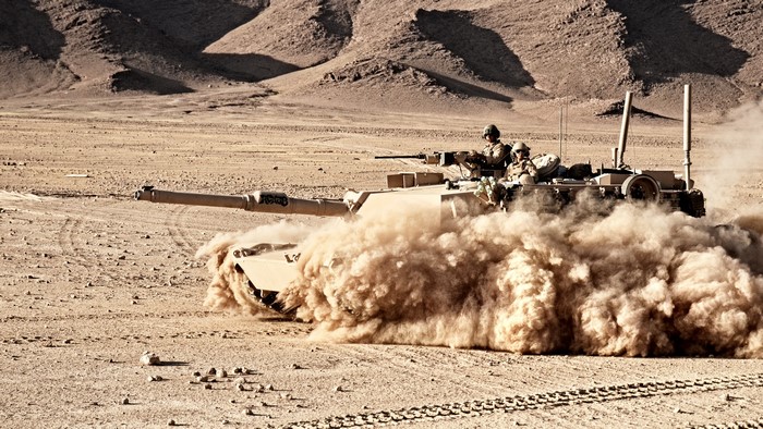 M1A1 Abrams Tank in Desert