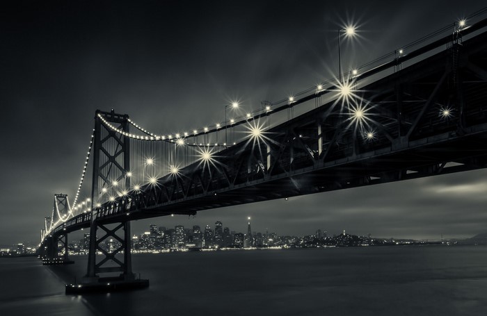 San Francisco Bay Bridge at Night