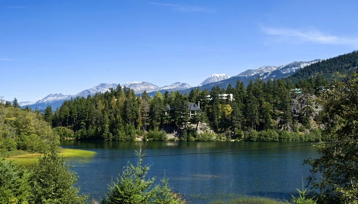 Lake and Mountains in Whistler, Canada