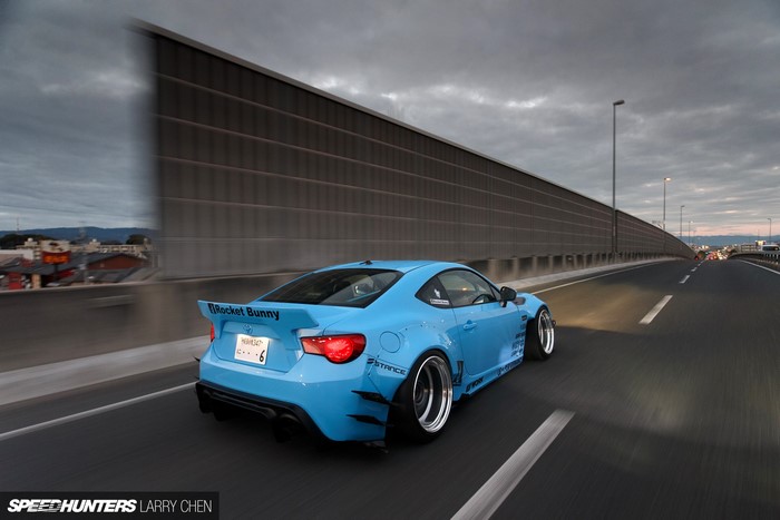 Toyota GT86 Rocket Bunny on Highway
