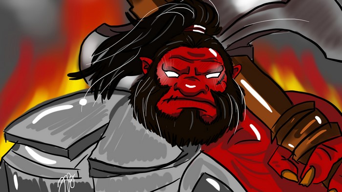 Axe from DOTA 2 with a battle axe