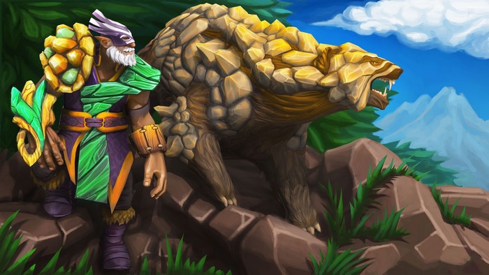 Lone Druid and his bear from DOTA 2