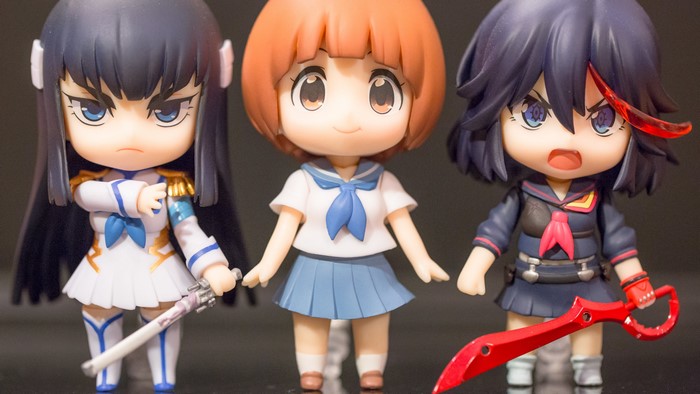 Three Nendoroid figures from Kill la Kill